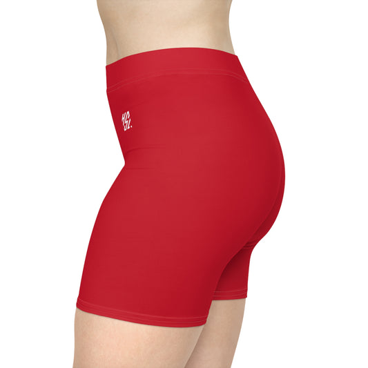 Red Legacy Biker Shorts