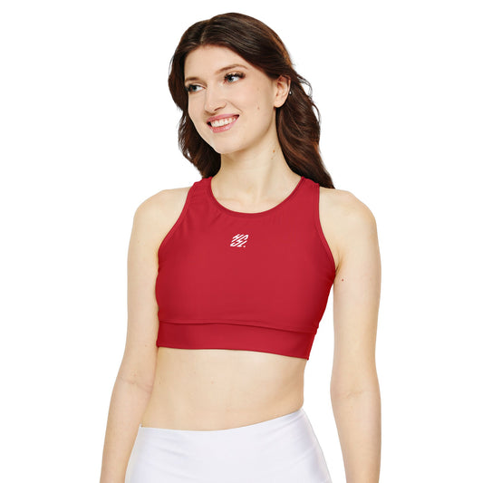 Performance Red Legacy Padded Sports Bra