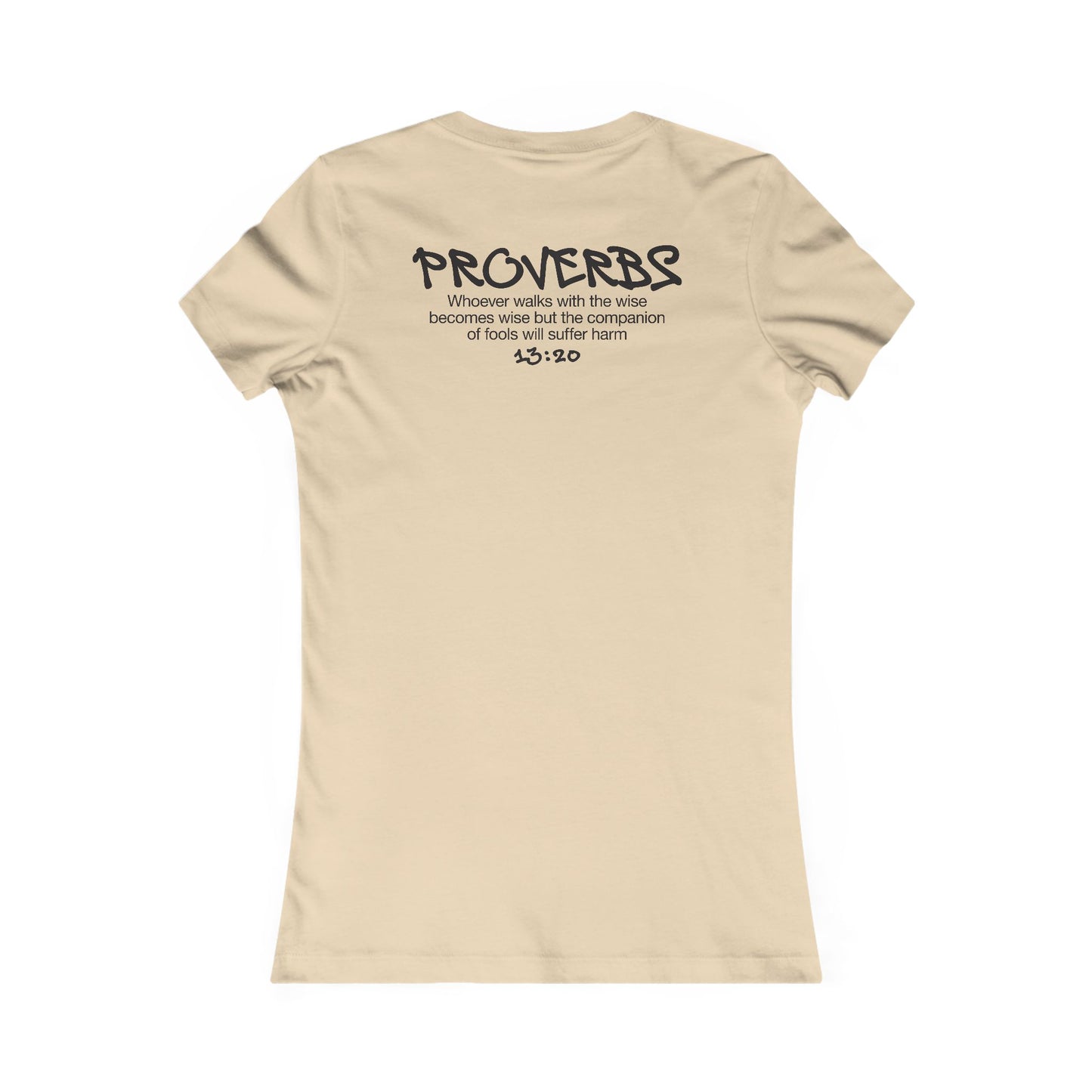 Fitted Proverbs 13:20 T-Shirt