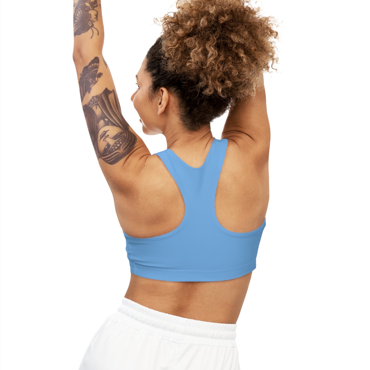 Performance Light Blue Legacy Sports Bra