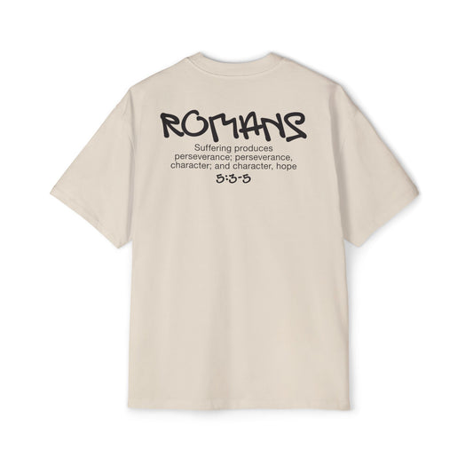 Oversized Romans 5:3-5 T-Shirt