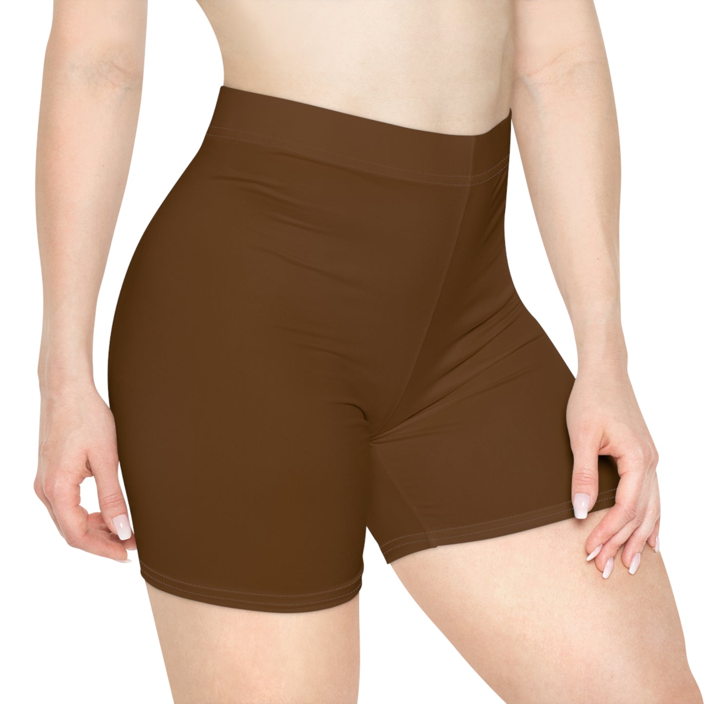 Brown Legacy Biker Shorts