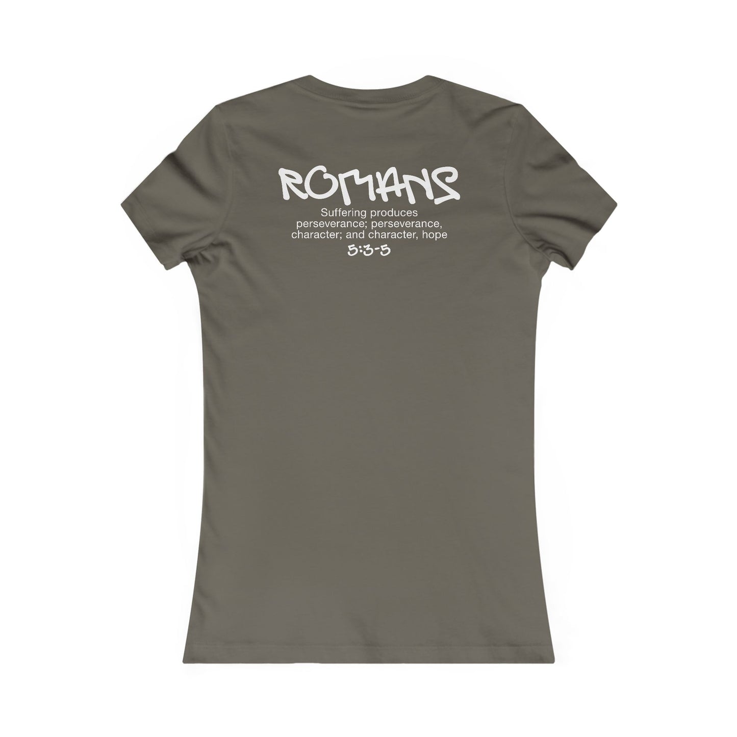 Fitted Romans 5:3-5 T-Shirt